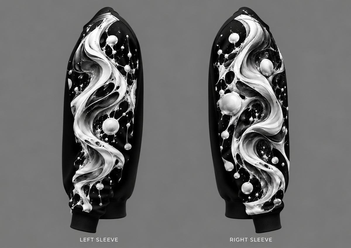 Monochrome Vortex - Unisex Sweatshirt