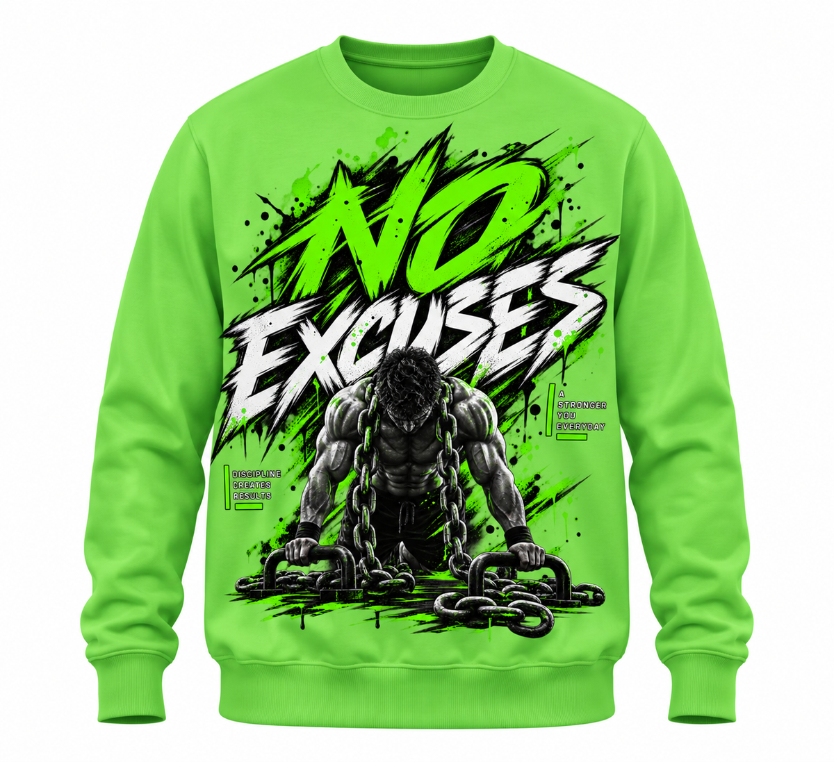 No Excuse - Unisex AOP Sweatshirt