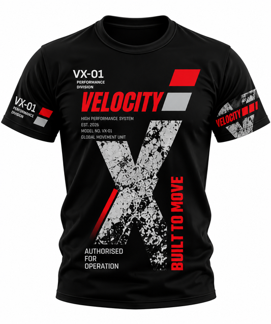 Velocity-Black - Unisex AOP Oversized Tee