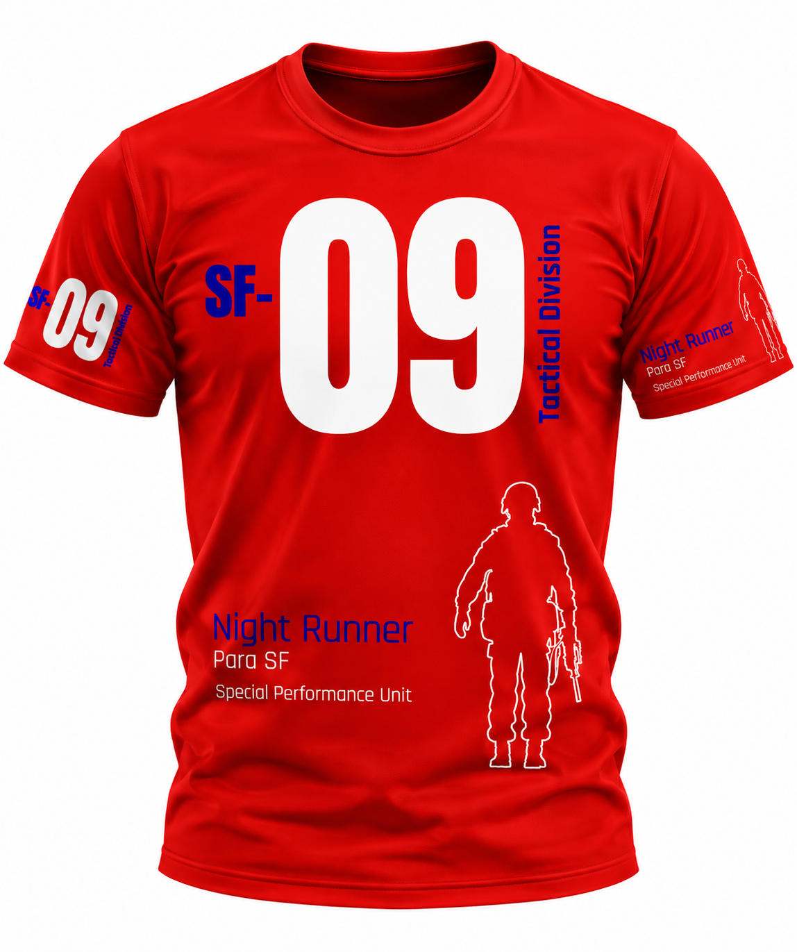 SF-09-Red - Unisex AOP Oversized Tee