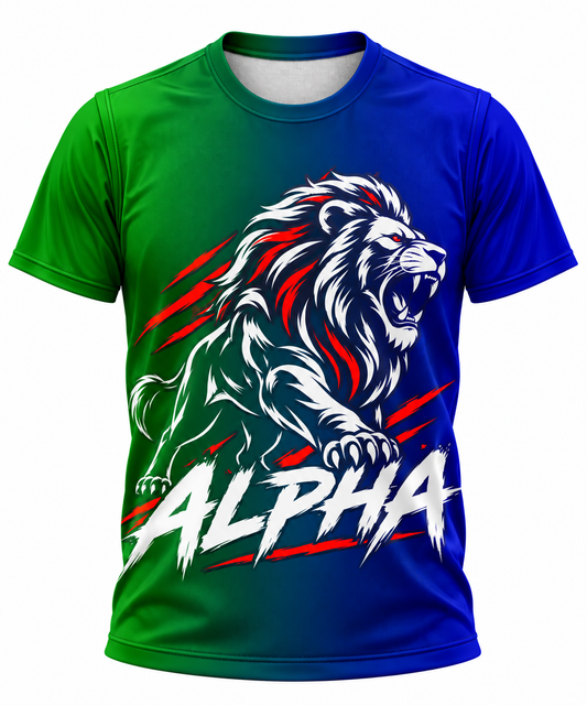 Gradient Alpha - Unisex AOP Oversized Tee