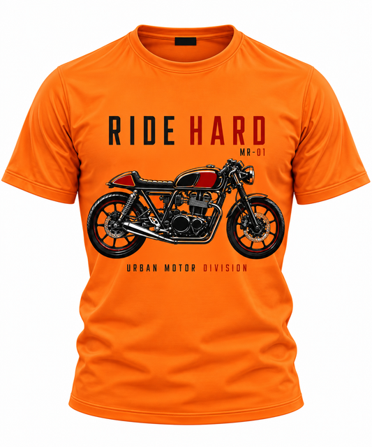 Ride Hard Orange - Unisex AOP Oversized Tee