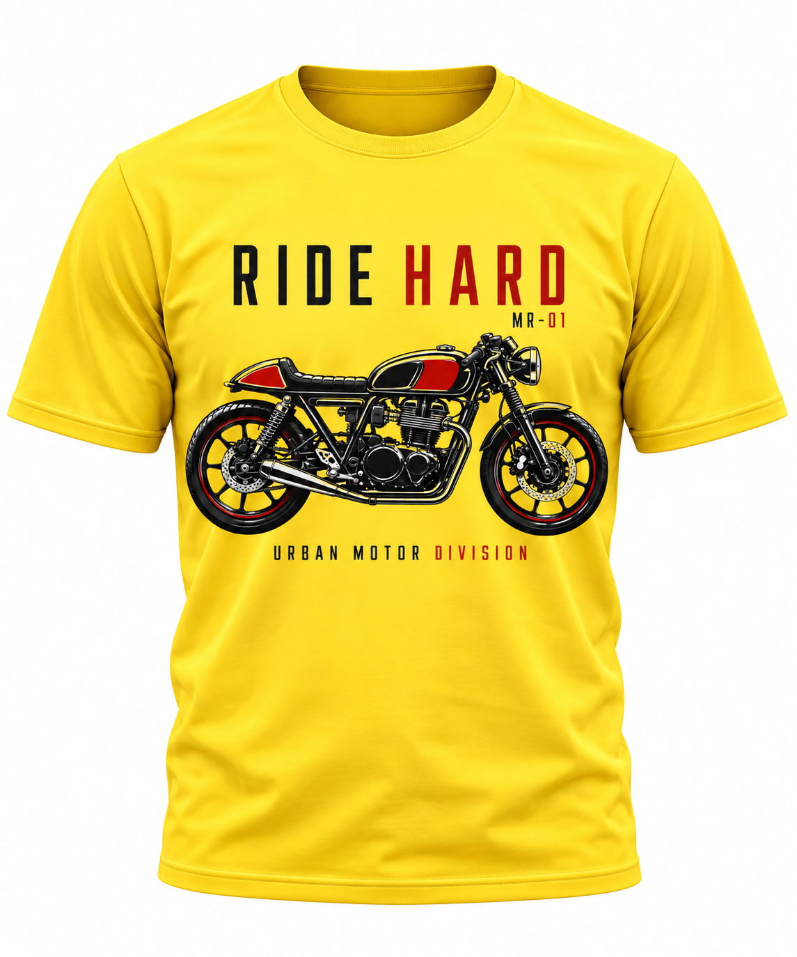 Ride Hard Yellow - Unisex AOP Oversized Tee