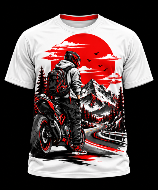 Mountain Ride - Unisex AOP Oversized Tee