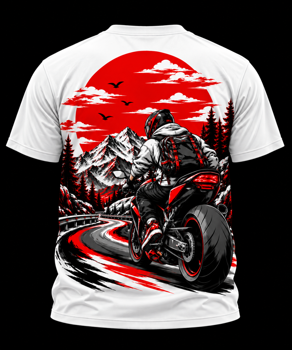 Mountain Ride - Unisex AOP Oversized Tee