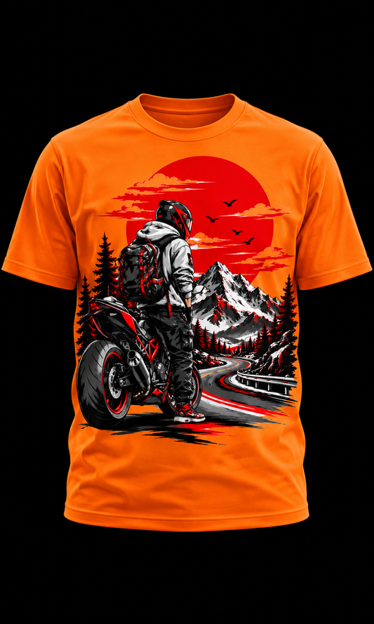 Mountain Ride - Unisex AOP Oversized Tee