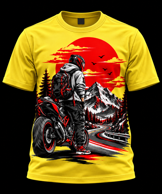 Mountain Ride - Unisex AOP Oversized Tee