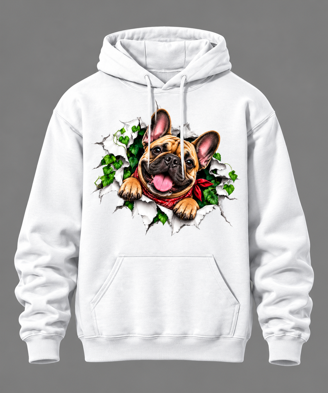French Bulldog Peekaboo - Unisex Hoodie