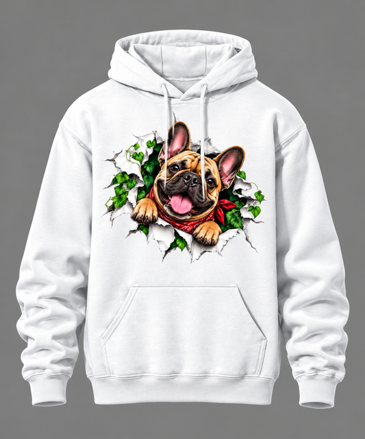 French Bulldog Peekaboo - Unisex Hoodie