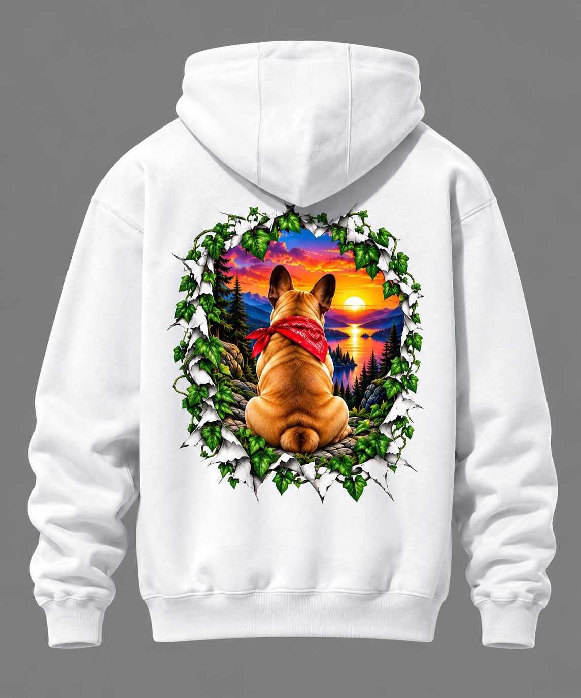 French Bulldog Peekaboo - Unisex Hoodie