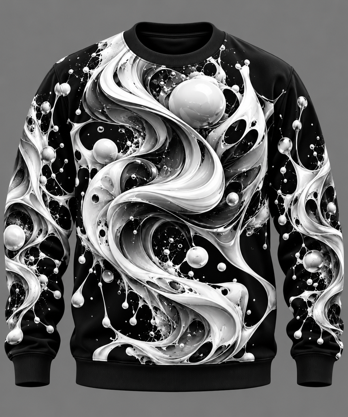 Monochrome Vortex - Unisex Sweatshirt