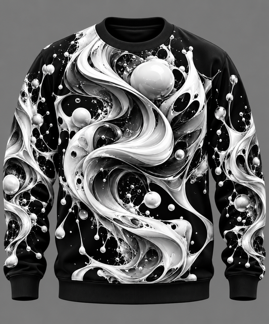 Monochrome Vortex - Unisex Sweatshirt