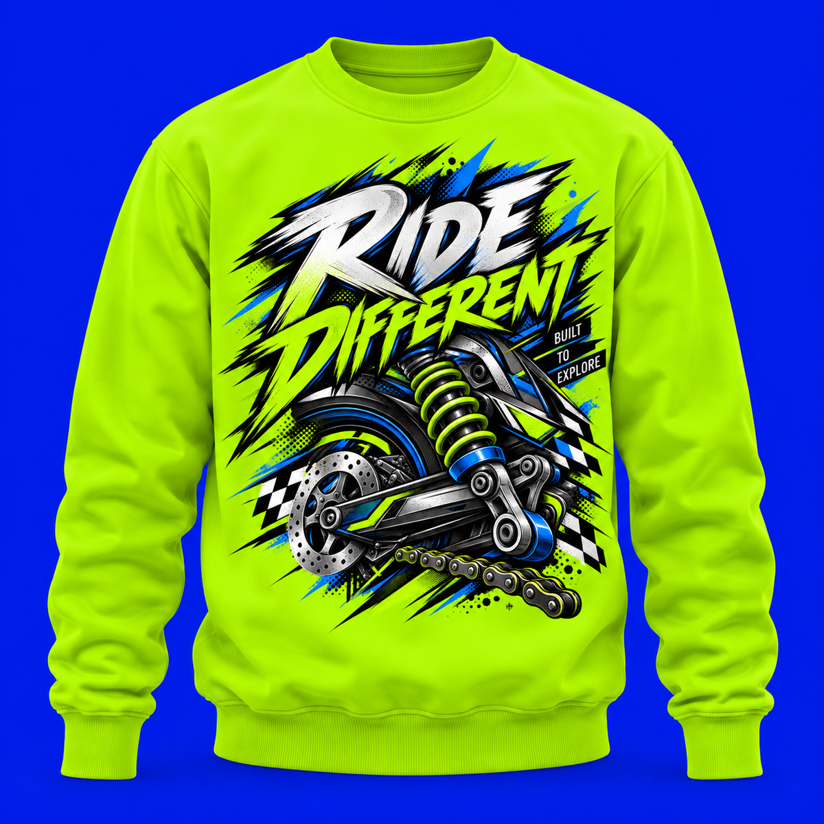 Ride Different - Unisex AOP Sweatshirt
