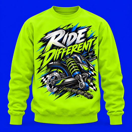 Ride Different - Unisex AOP Sweatshirt