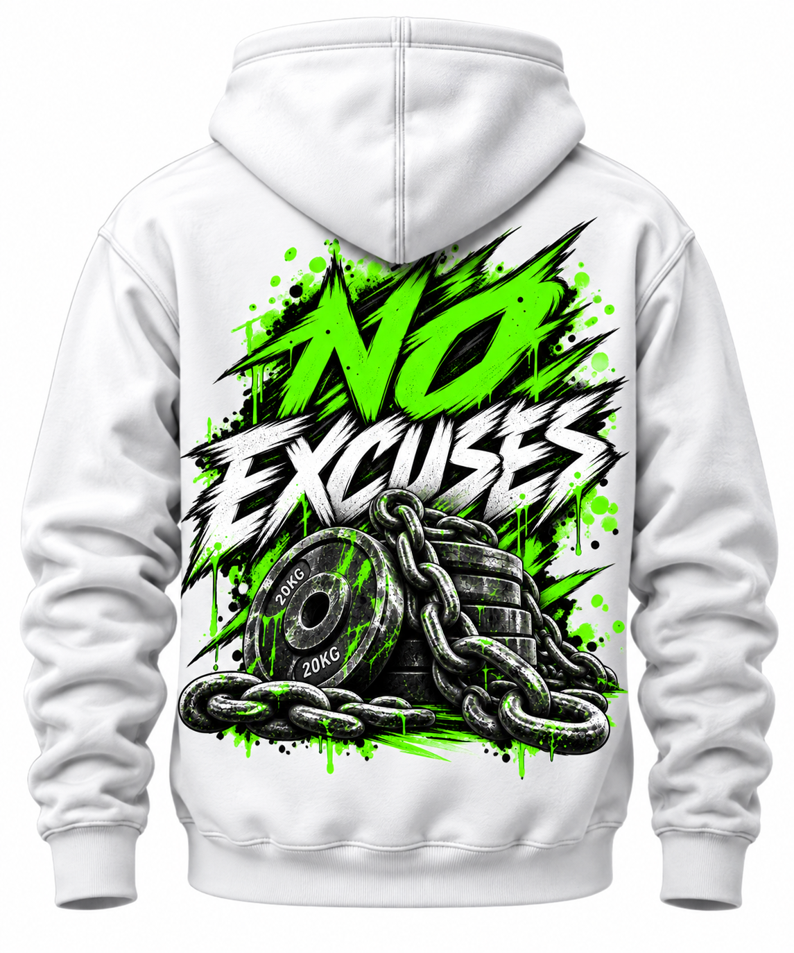 No Excuses Green - Unisex Hoodie